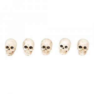Dekorasjonshodeskaller - Halloween - 5 stk Dekorasjonshodeskaller - Halloween - 5 stk