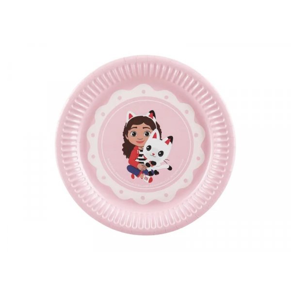 Papptallerkener - Gabbys dukkehus - Rosa - 6-pakning - 18 cm Papptallerkener - Gabbys dukkehus - Rosa - 6-pakning - 18 cm