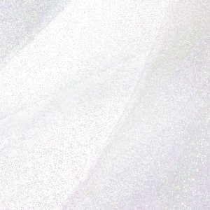 Tyll - Hvit - Glitter - Rull (30 cm bred, 9 m lang)