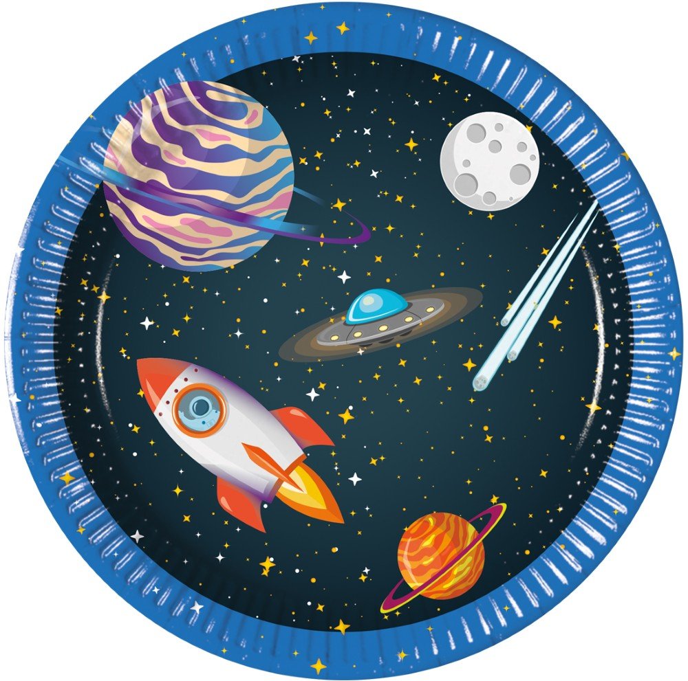 Papptallerkener – Romfest – 20 cm – 8-pakning
