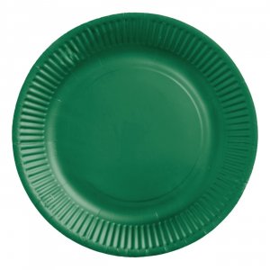 Papirtallerkener - Mørkegrønn - 23 cm - 8-pakning Papirtallerkener - Mørkegrønn - 23 cm - 8-pakning