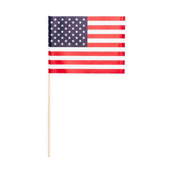 Papirflagg - USA - 20x30 cm - 10-pakning