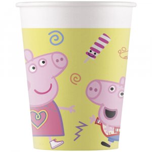 Papirkopper Peppa Gris Messy Play 200ml - 8-pakning Papirkopper Peppa Gris Messy Play 200ml - 8-pakning