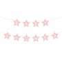 Girlander - Stjerner - Babyshower - Rosa Girlander - Stjerner - Babyshower - Rosa