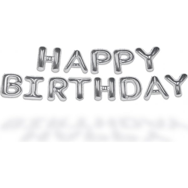 Folieballong - "Gratulerer med dagen" - Sølv Folieballong - "Gratulerer med dagen" - Sølv