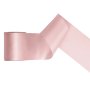 Satengbånd - Lys støvet rosa - (Bredde: 100 mm) - 25 meter