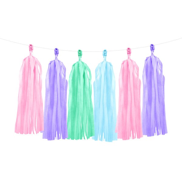 Duskgirlander - Rosa/Blå/Lilla/Mintgrønn Duskgirlander - Rosa/Blå/Lilla/Mintgrønn