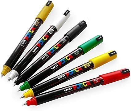 Posca tusj - PC-1MR 0,7 mm ultrafin (17 forskjellige fargevalg)