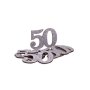 50 �r Bordpynt - S�lv - 6-pakning
