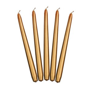 Stearinlys - 10-pakning - Gull