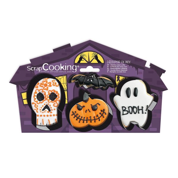 Kakeformer - Halloween - Scrapcooking - 4-pakning Kakeformer - Halloween - Scrapcooking - 4-pakning