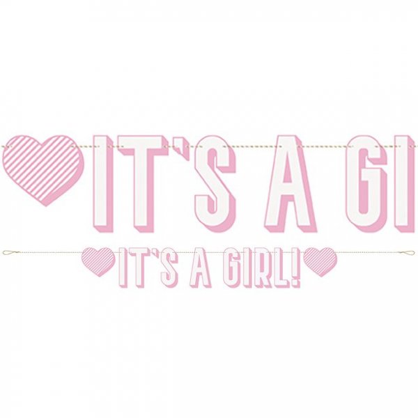 Girlander - Det er en jente - Rosa Girlander - Det er en jente - Rosa