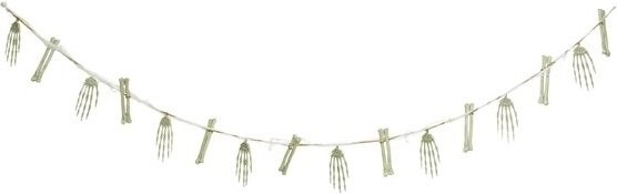 Girlander - Skjeletthender - 1,8 m Girlander - Skjeletthender - 1,8 m