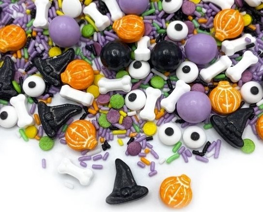 Strøsselmiks - Happy Sprinkles - Skummel Halloween - 90 g - Halloween-baking, Halloween