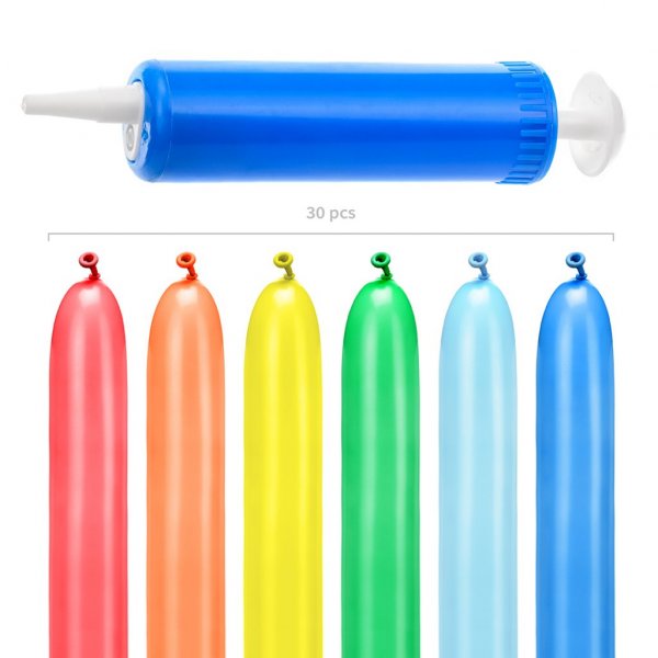 Figurballonger - 30-pakning - Fargerike Figurballonger - 30-pakning - Fargerike