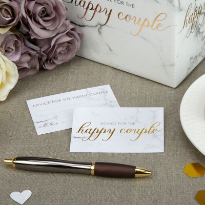 Wedding Wishes - Scripted Marble