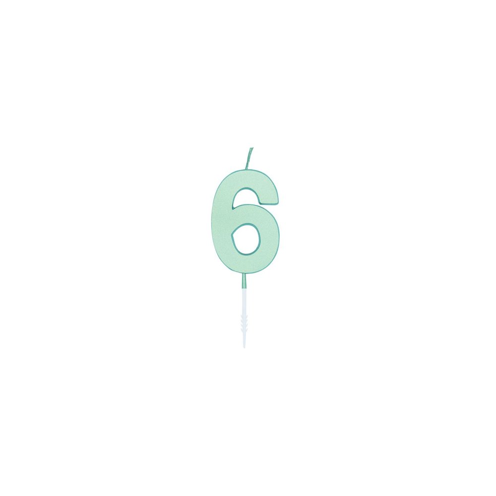 Kakelys – Pastell Mint – 4,5 cm – Kakelys, Kakepynt til fester
