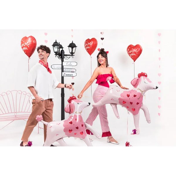 Folieballong - R�dt Hjerte - Elsker Deg