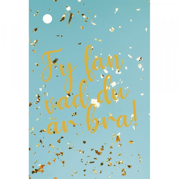 Studentkort - 6 cm - Søren, du er flink - Konfetti Studentkort - 6 cm - Søren, du er flink - Konfetti