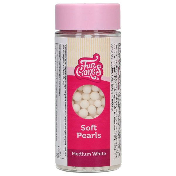 Myke sukkerperler hvite 60 g - FunCakes Myke sukkerperler hvite 60 g - FunCakes