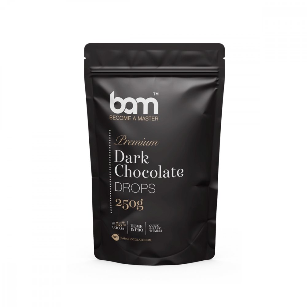 Mørk sjokolade - 55,6 % kakao - BAM - 250 g - Candy Melts