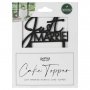 Cake Topper - Just Married - Contemporary Wedding