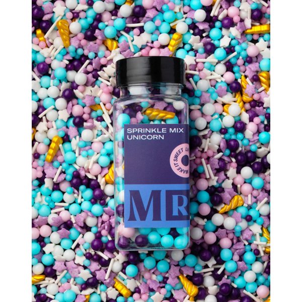 Mr Cake Sprinkle Mix - Sprinkle Mix Enhjørning - 85g Mr Cake Sprinkle Mix - Sprinkle Mix Enhjørning - 85g