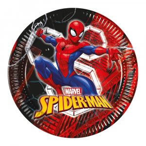 Papptallerkener - Spider-Man - 8-pakning - 23 cm
