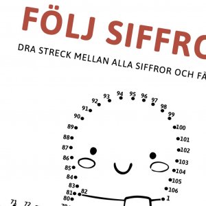 Følg tallene - Tegn linjer og fargelegg Følg tallene - Tegn linjer og fargelegg