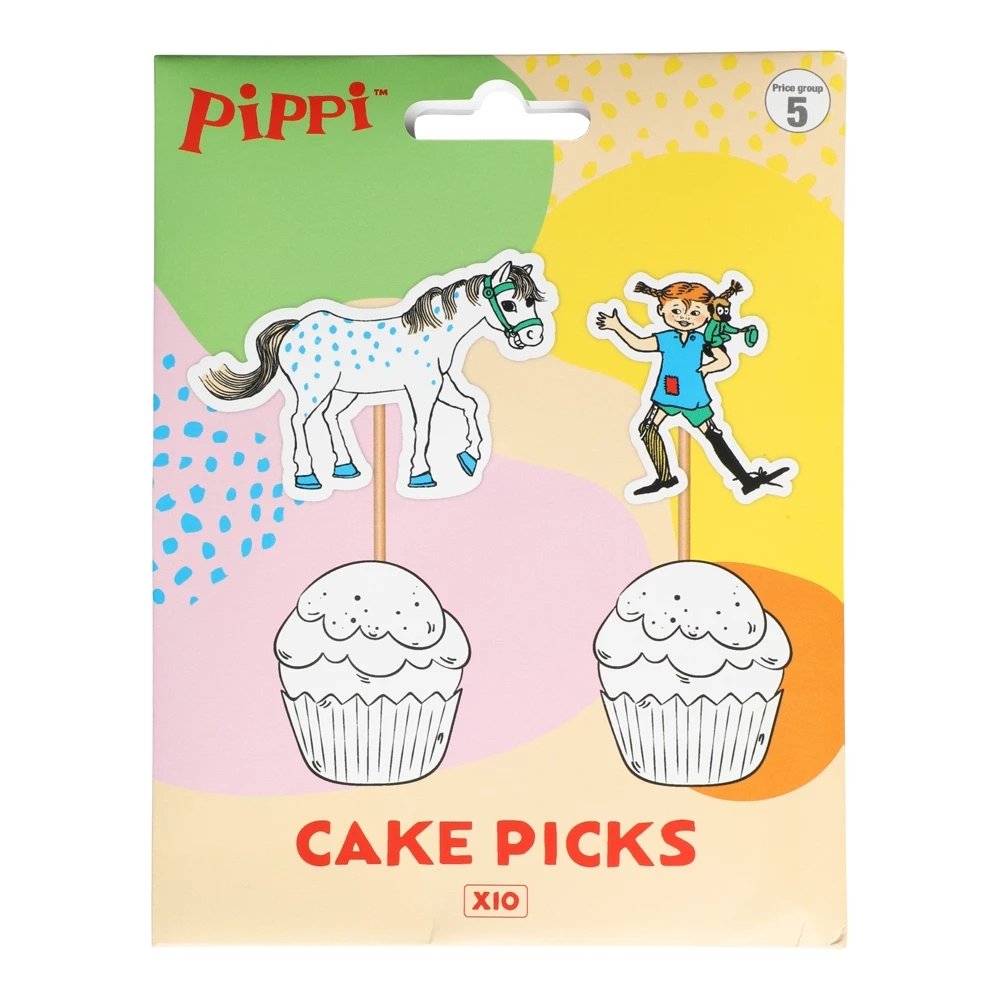 Festpynt - Pippi Langstrømpe - 10-pakning