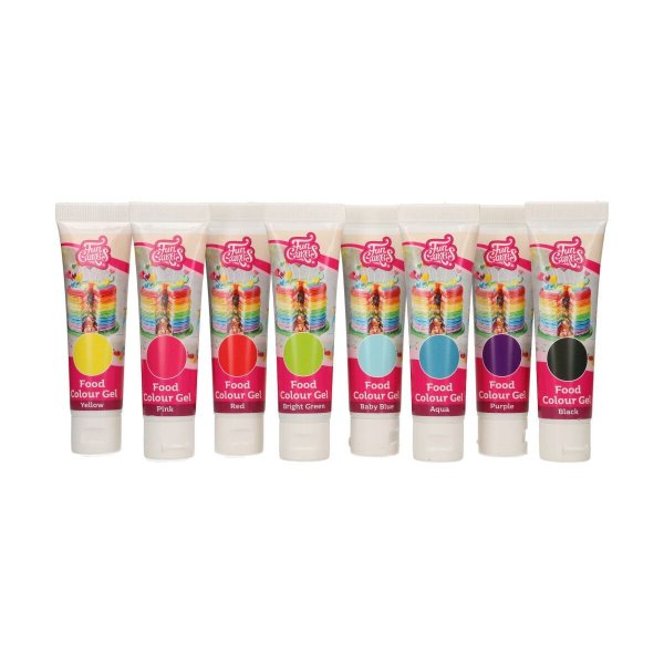 Pastafarger 8-pakning - Gelfarge - 8x30g - FunCakes Pastafarger 8-pakning - Gelfarge - 8x30g - FunCakes