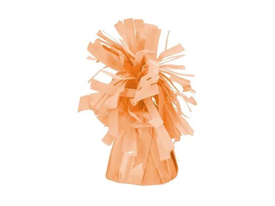Ballongvekt - Folie - Lys oransje - 1 stk