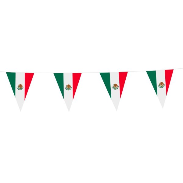 Flagggirlander - Mexico - 20x30 cm flagg - 10 m Flagggirlander - Mexico - 20x30 cm flagg - 10 m
