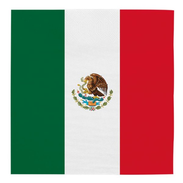 Servietter - Mexico - 33x33 cm - 20-pakning Servietter - Mexico - 33x33 cm - 20-pakning