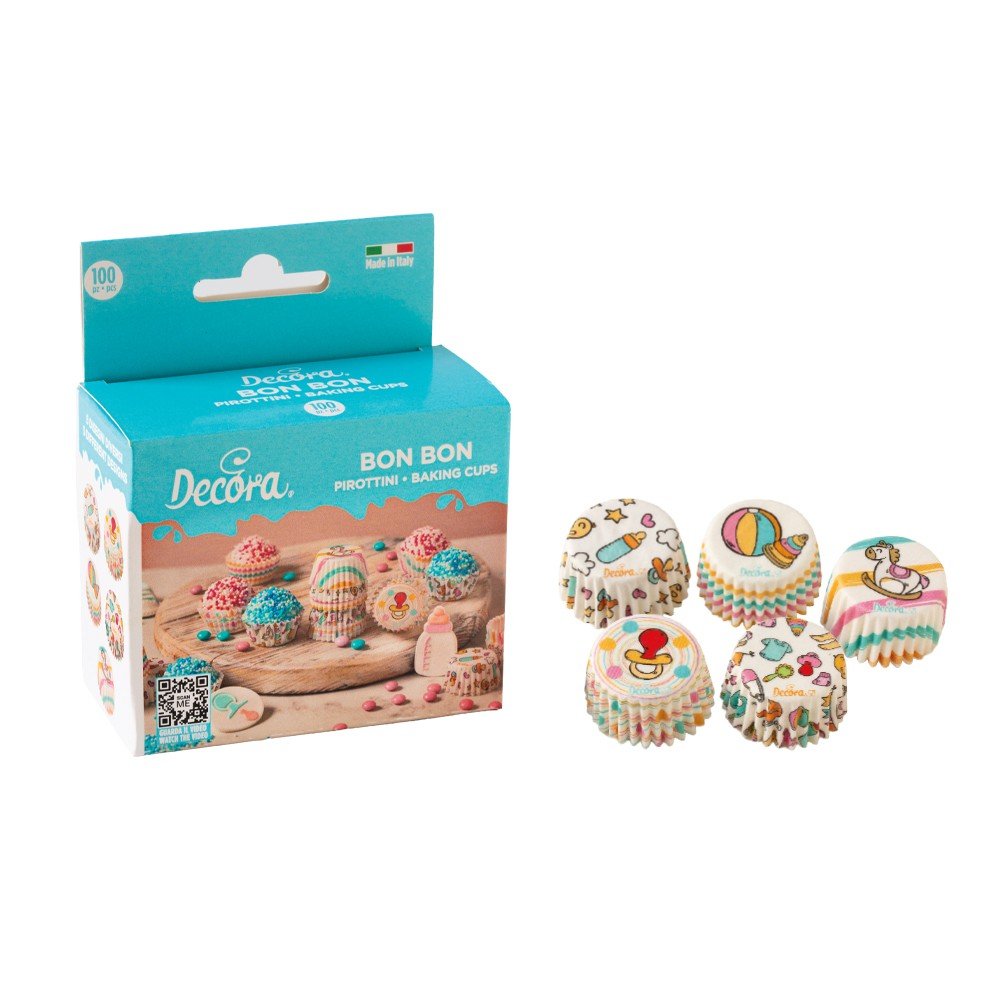 Mini muffinsformer – Baby – 100 stk – Decora – Muffinsformer, Cupcakes og muffins
