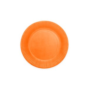 Papptallerkener - Oransje - 18 cm - 8-pakning
