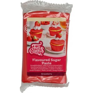 Sugarpaste/Sugarpaste Smaksatt - Jordbr - Funcakes - 250 g