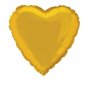 Folieballong - Hjerte - Gull - Størrelse: 45 cm
