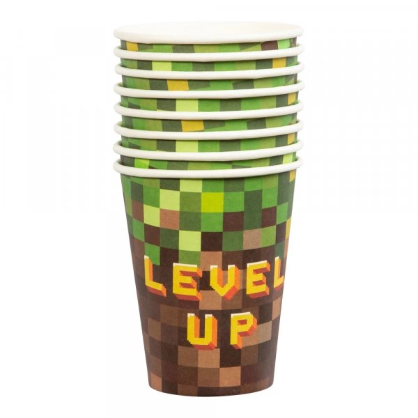 Pappkrus - Pixel Level Up - 8-pakning Pappkrus - Pixel Level Up - 8-pakning