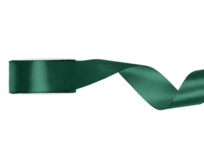 Satengbånd – Flaskegrønt – (Bredde: 25 mm) – 25 meter
