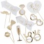 Photo booth - Gold wedding