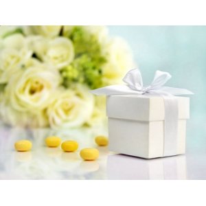 Gaveeske - 10-pakning - Hvit med lokk