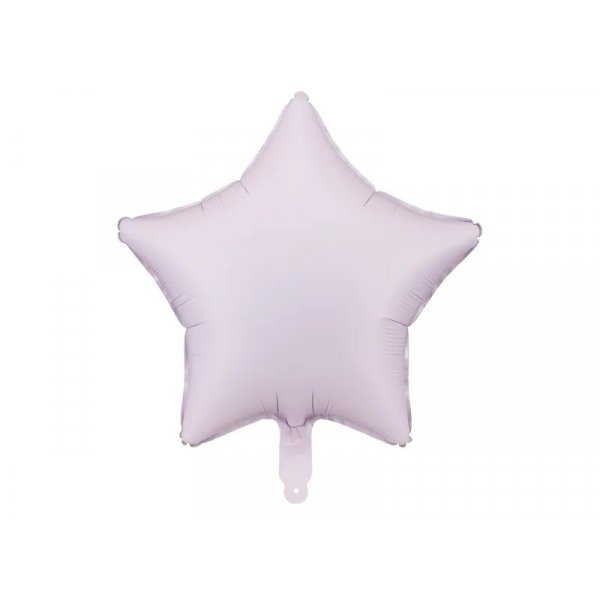 Folieballong - Stjerne - Matt lilla - 48 cm