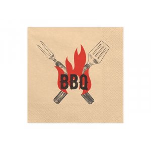 Servietter - BBQ - 33x33 cm - 20-pakning Servietter - BBQ - 33x33 cm - 20-pakning