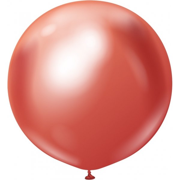 Ballonger ensfargede - Premium 60 cm - Rød Krom Ballonger ensfargede - Premium 60 cm - Rød Krom