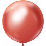 Ballonger ensfargede - Premium 60 cm - Rød Krom - 2-pakning