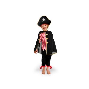 Piratkostyme med kappe - Kostyme - 116-128 cm (5-8 år) Piratkostyme med kappe - Kostyme - 116-128 cm (5-8 år)