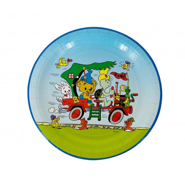 Tallerkener 23cm - 8 stk 2 typer - Bamse Nature