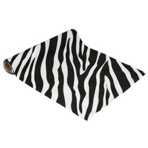 Stoffløper - Sebra - 28 cm x 3 m Stoffløper - Sebra - 28 cm x 3 m