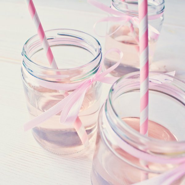 Sugerør - Stripete - Lilla - 10-pakning Sugerør - Stripete - Lilla - 10-pakning